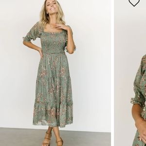 Baltic Born Fabian Jacquard Midi Dress NWT